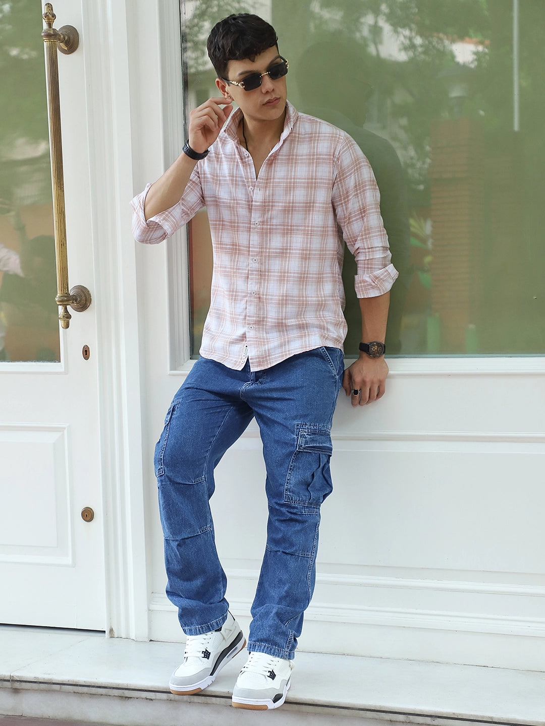 Ruggine Blue Baggy Fit Denim Cargo