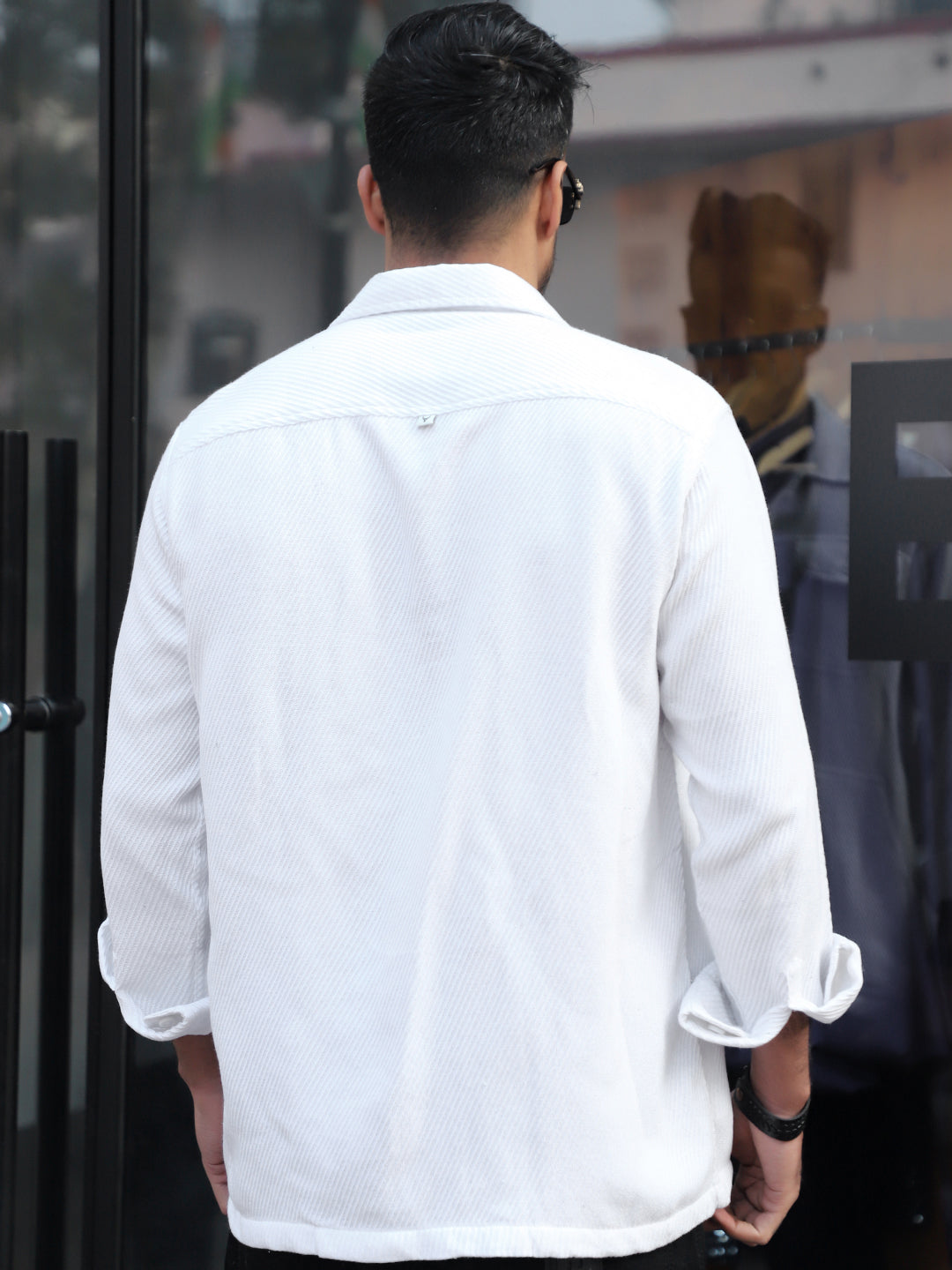 Earthcore Textured White Shacket