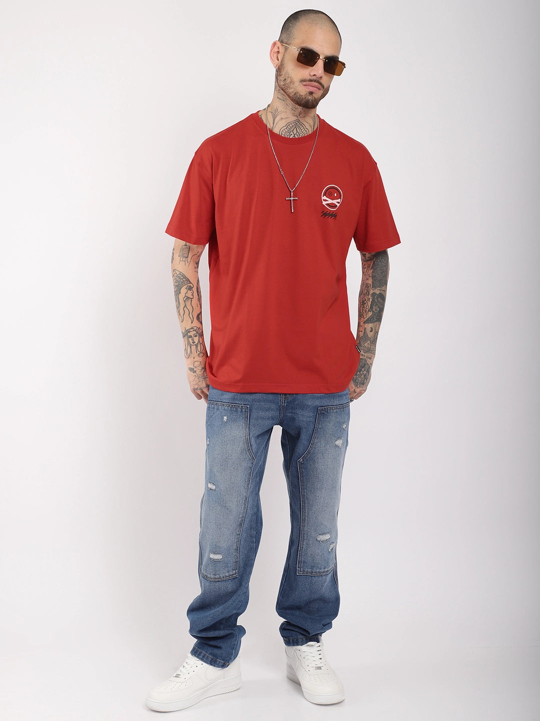 Proximity Alert Oversized Red T-Shirt