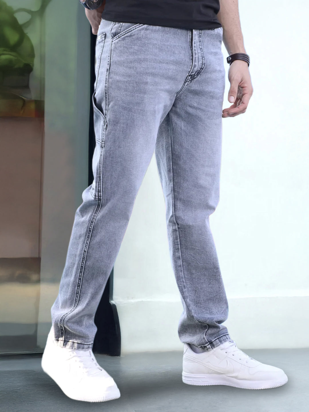 Borough Lane Light Grey Denim Jeans
