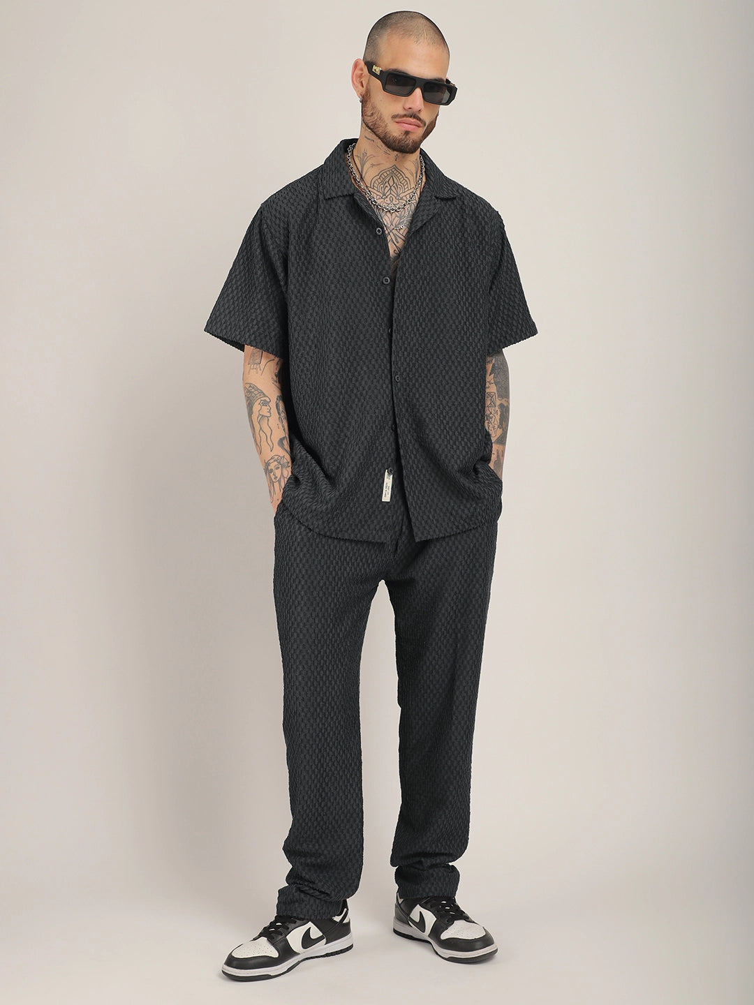 Zharvis Ringer Dark Grey Co-Ord Set