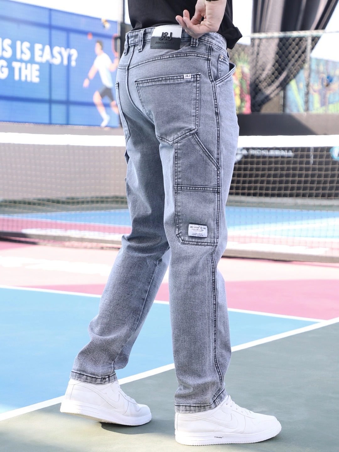 Borough Lane Light Grey Denim Jeans