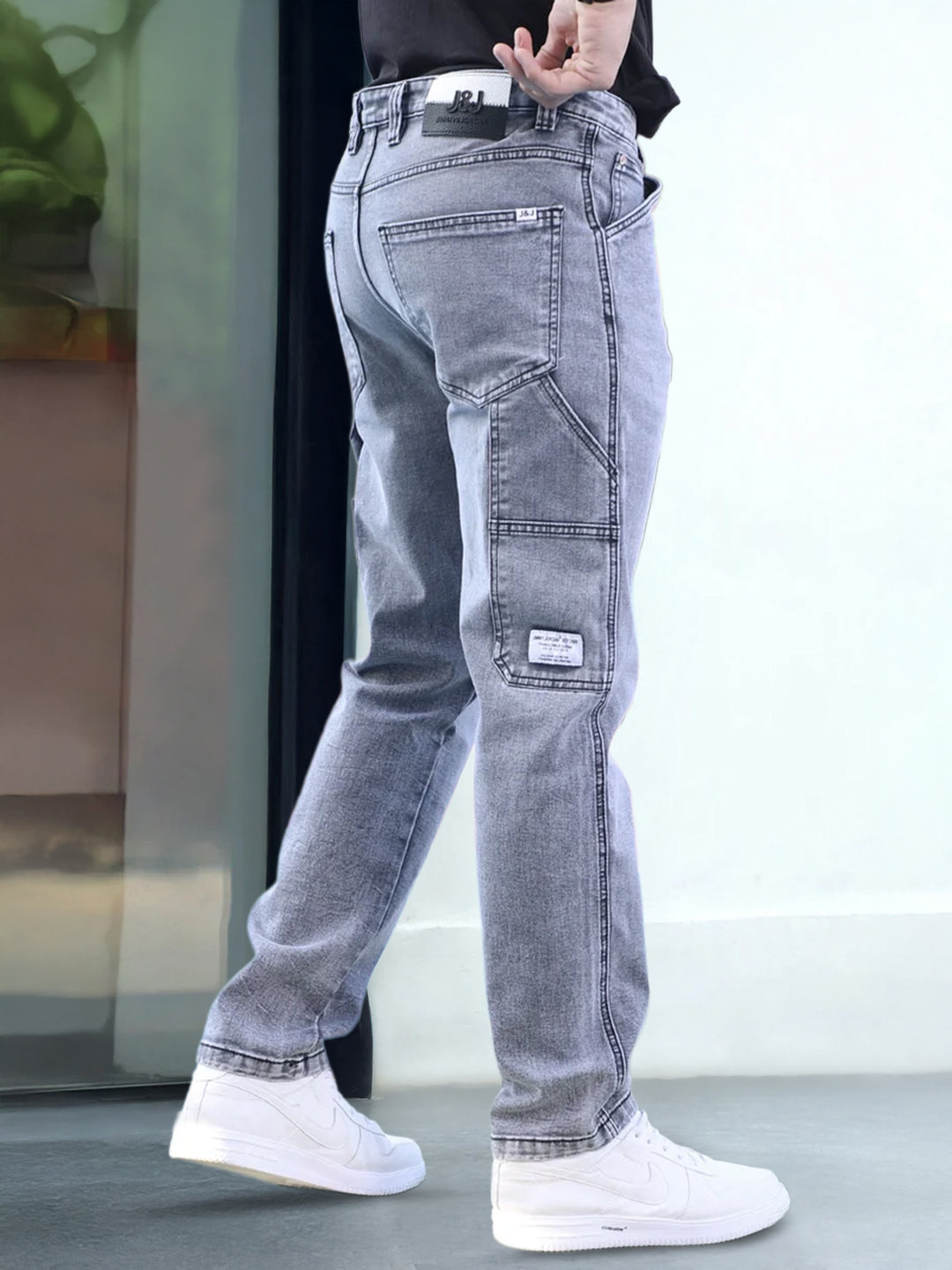 Borough Lane Light Grey Denim Jeans