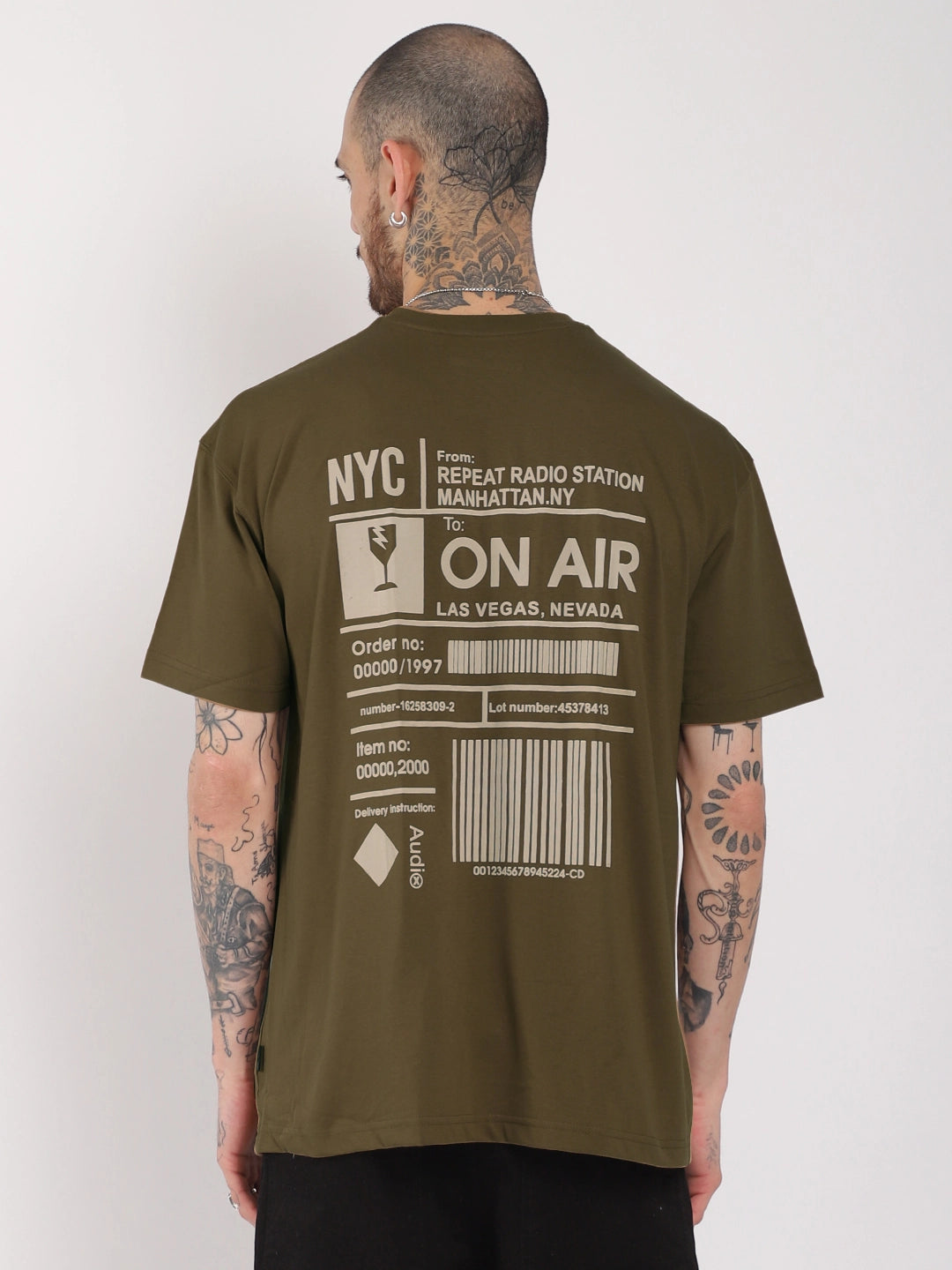 On Air Oversized Khaki T-Shirt