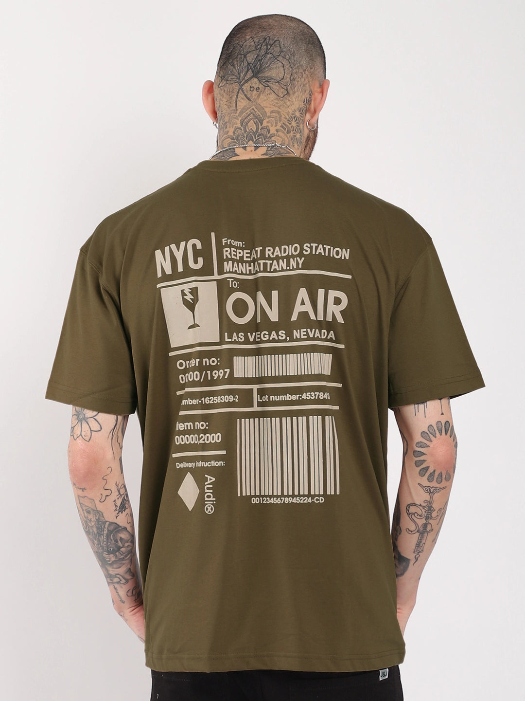 On Air Oversized Khaki T-Shirt