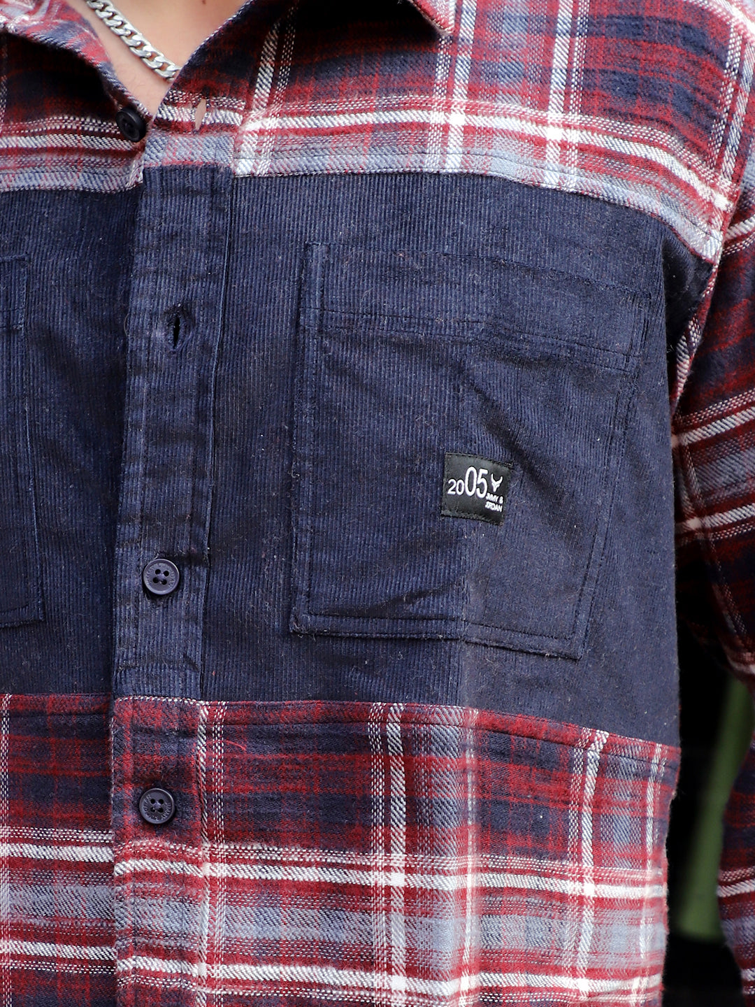 Thunderbird Maroon Check Full Sleeve Shirt