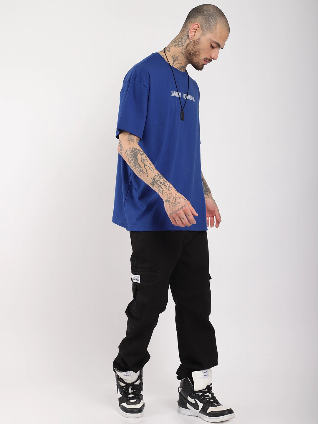 Good Oversized Royal Blue T-Shirt