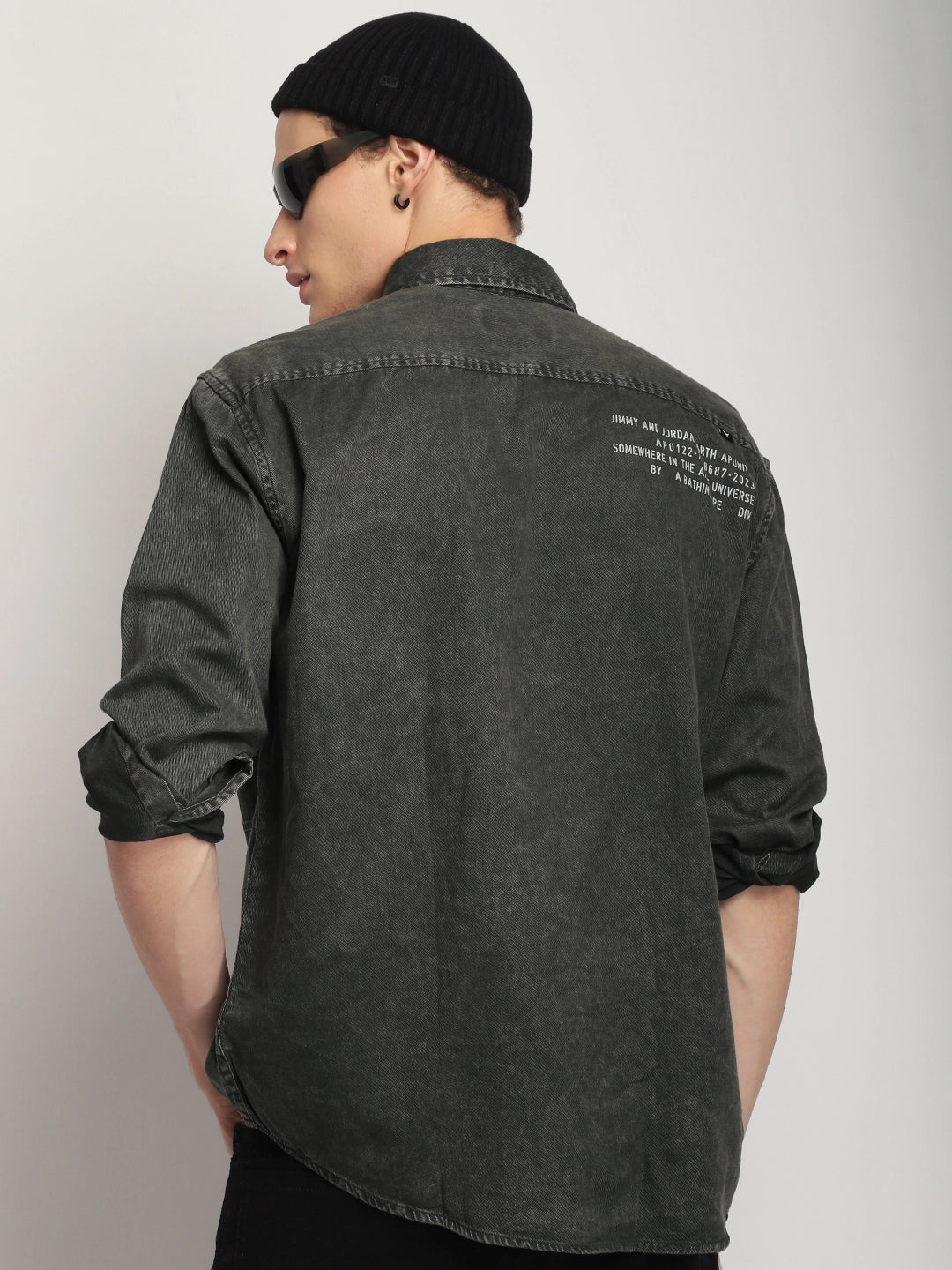 Urban Ivy Sulphur Dark Green Denim Shirt