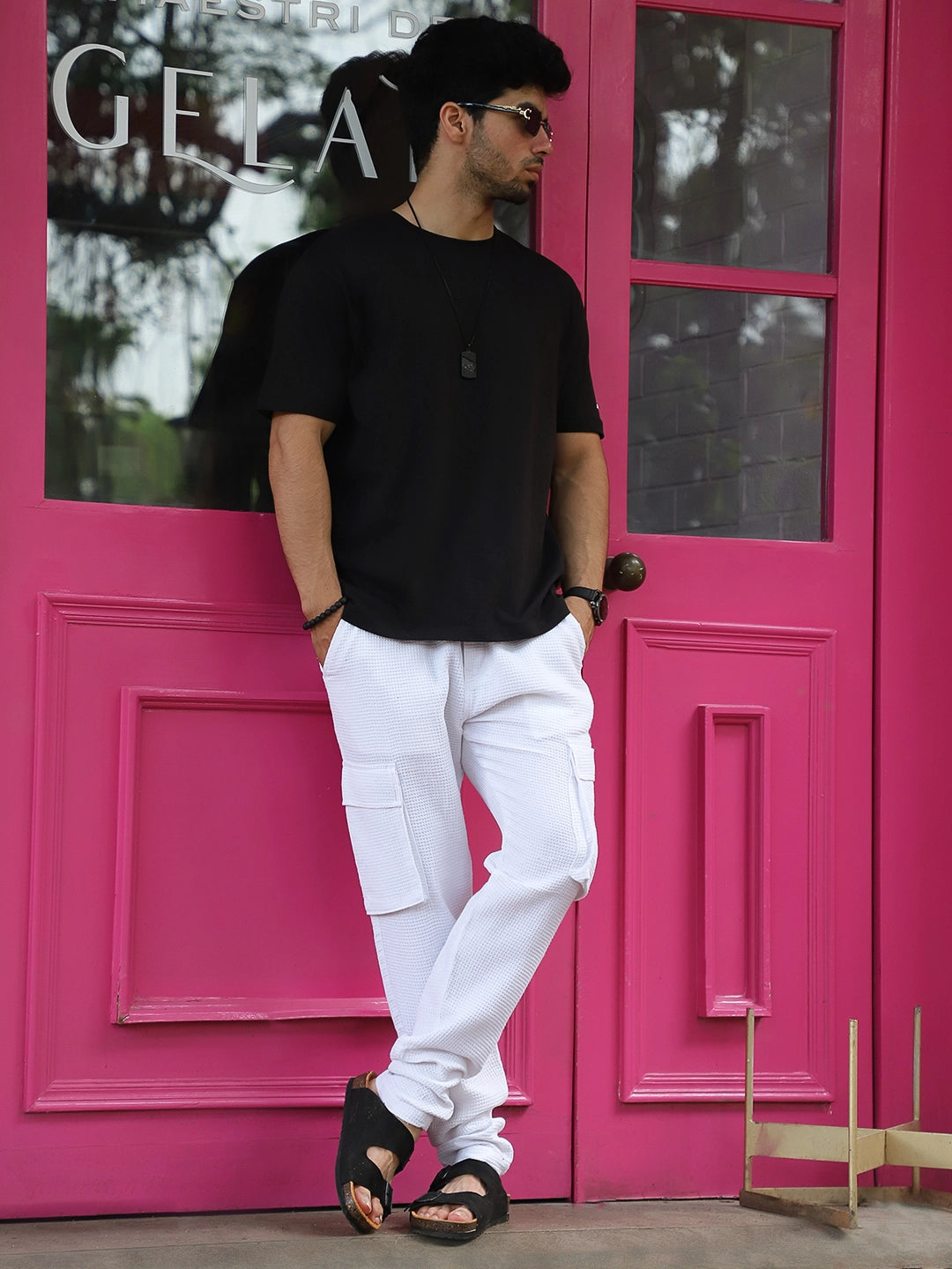 FLEX WHITE COTTON CARGO