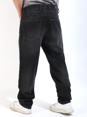 Dark Grey Baggy Fit Denim Jeans