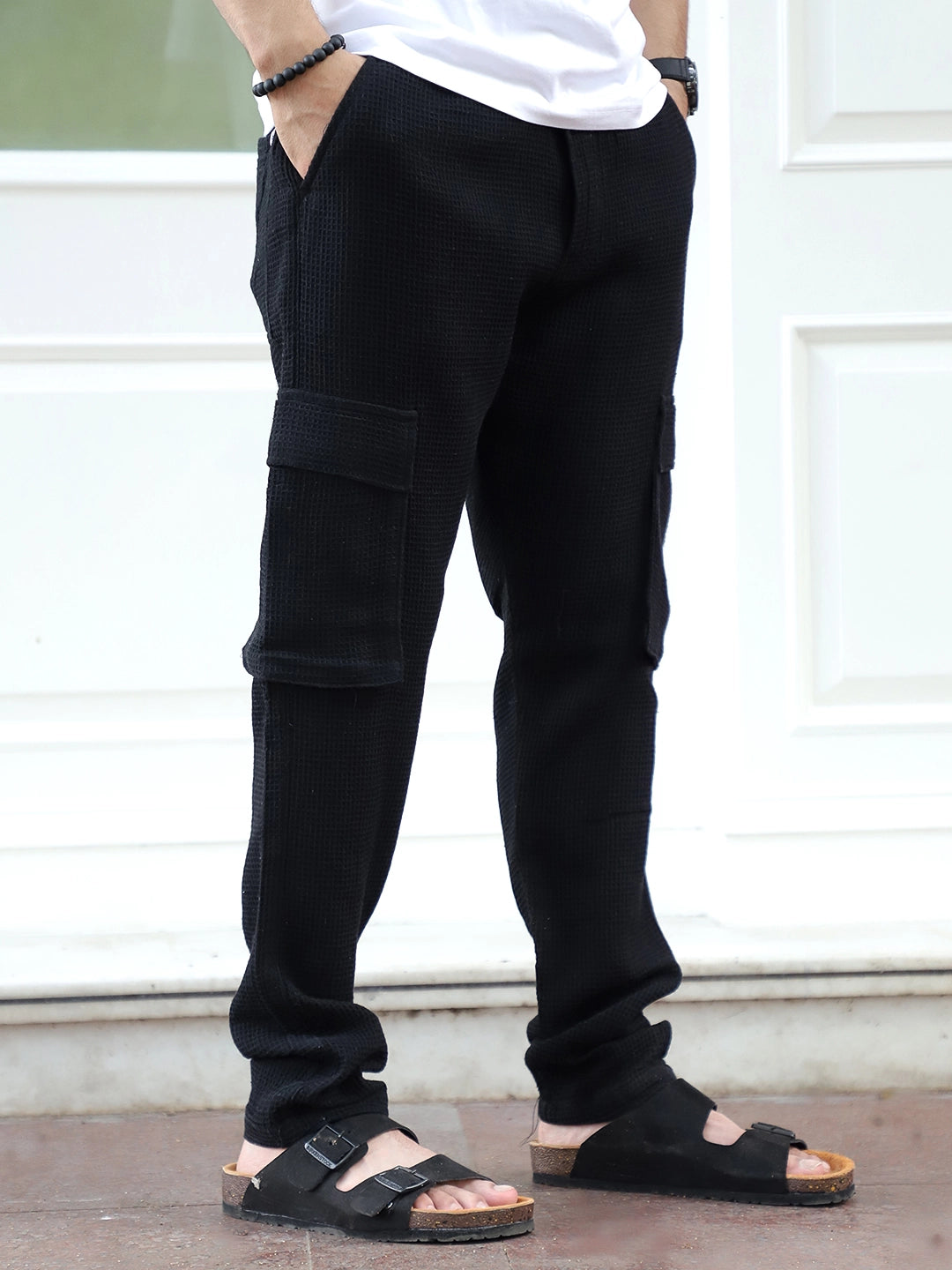 FLEX BLACK COTTON CARGO