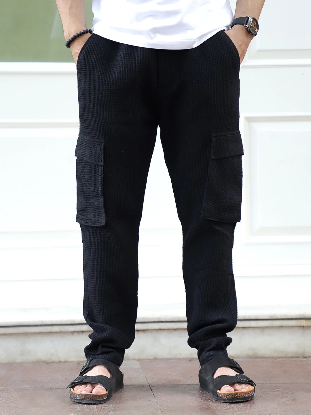 FLEX BLACK COTTON CARGO