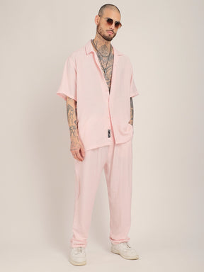 Linen Atlantica Pink Co-Ord Set