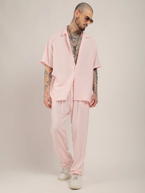 Linen Atlantica Pink Co-Ord Set