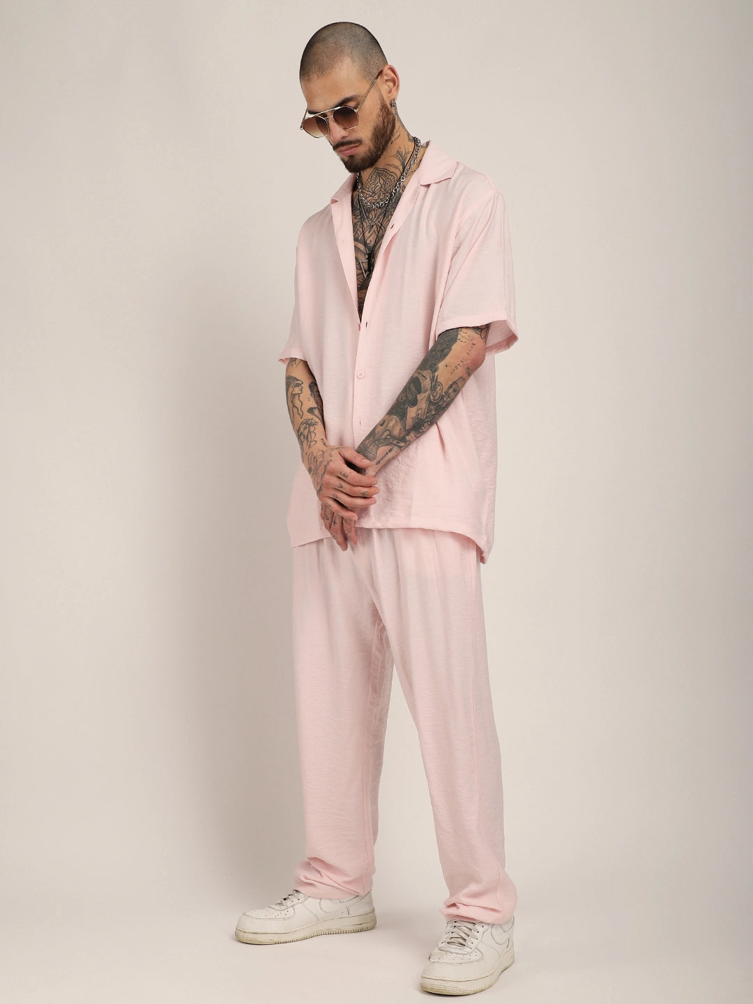 Linen Atlantica Pink Co-Ord Set