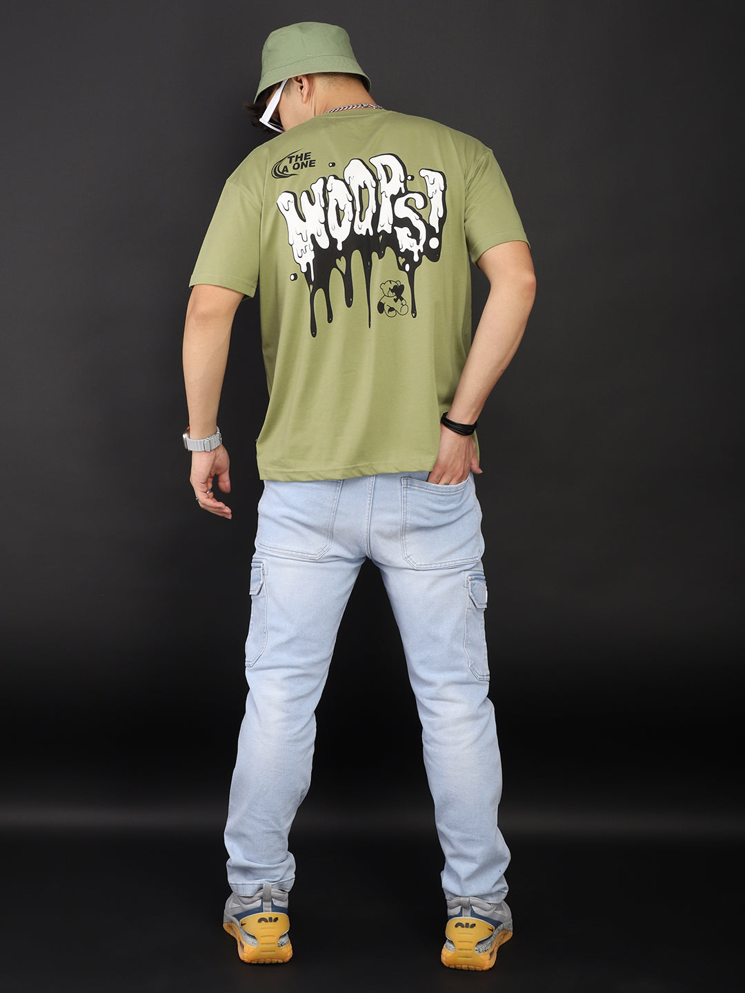 Woops! Oversized Green T-Shirt