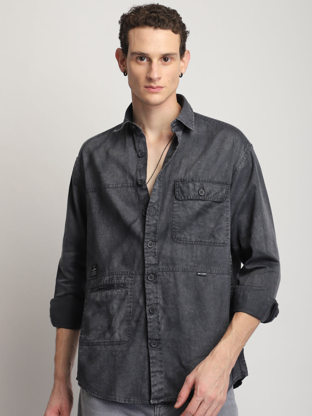 Urban Ivy Sulphur Grey Denim Shirt