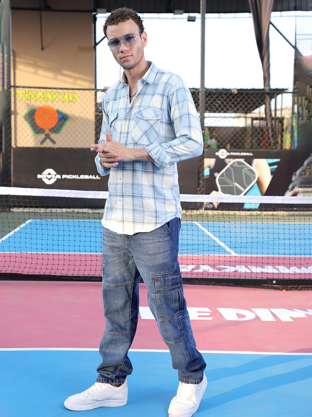 Pineflare Blue Check Full Sleeve Shirt