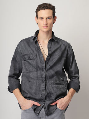 Urban Ivy Sulphur Grey Denim Shirt