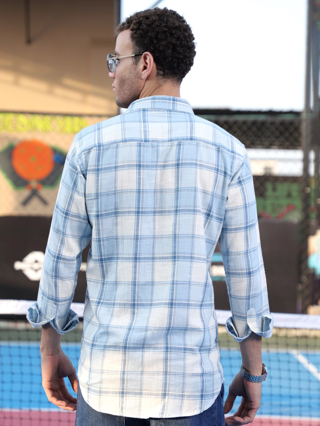 Pineflare Blue Check Full Sleeve Shirt
