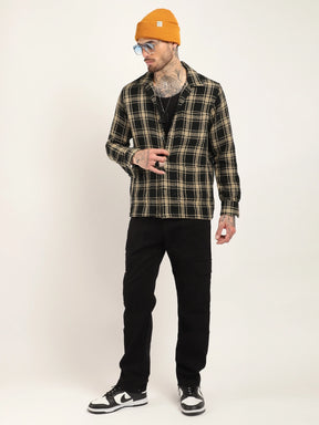 Fabric Marco Heavy Knitted Brown Full Sleeve Shirt