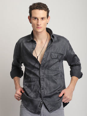 Urban Ivy Sulphur Grey Denim Shirt