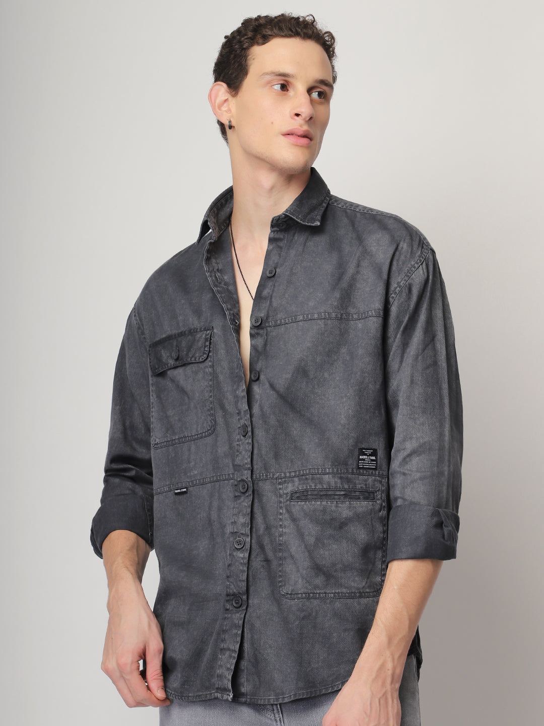 Urban Ivy Sulphur Grey Denim Shirt