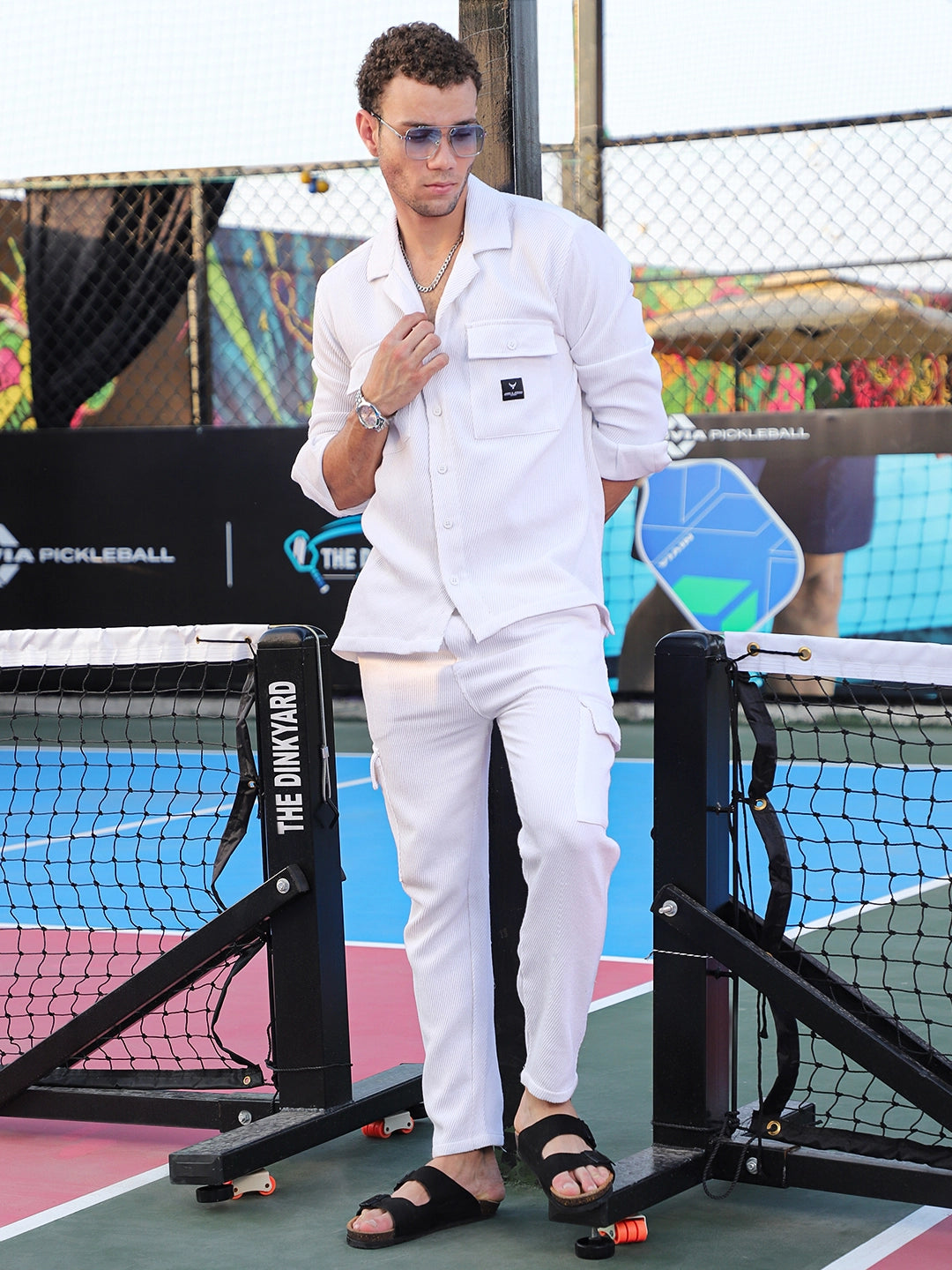 Vanta White Cotrise Co Ord Set