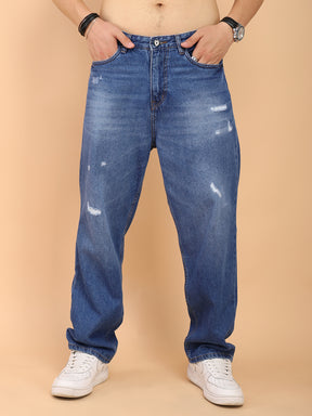 Dream Blue Baggy Fit Denim Jeans
