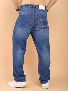 Dream Blue Baggy Fit Denim Jeans
