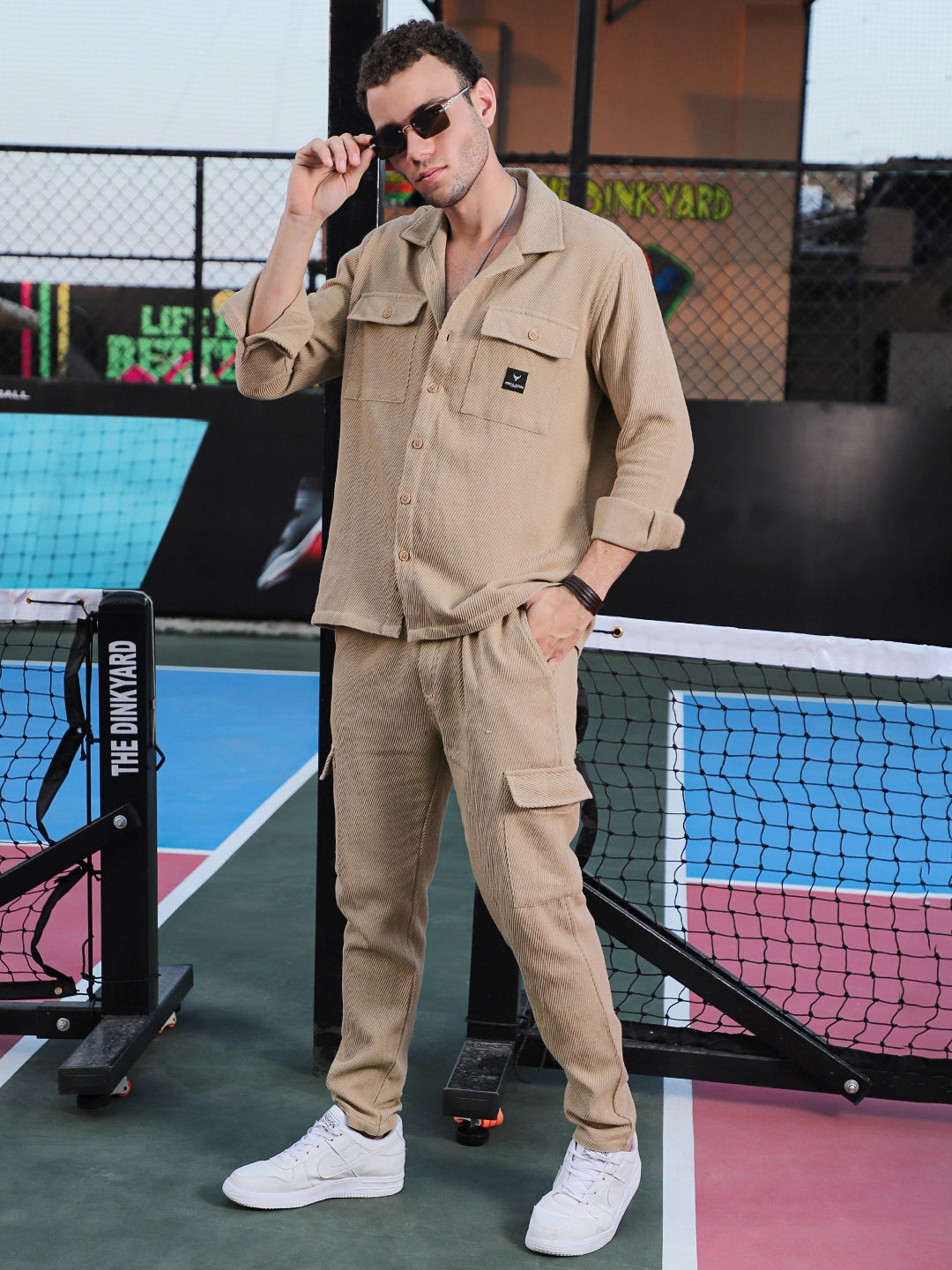 Vanta Beige Cotrise Co Ord Set