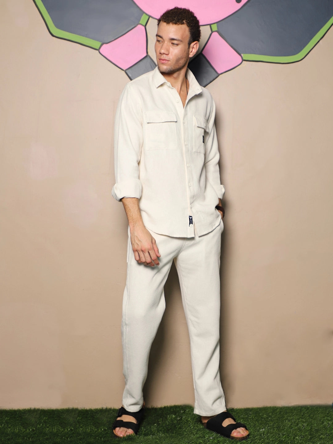 Label 11 White Linen Co Ord Set