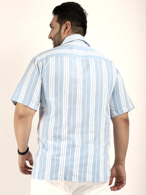 Venis Sky Strips half sleeve Shirt