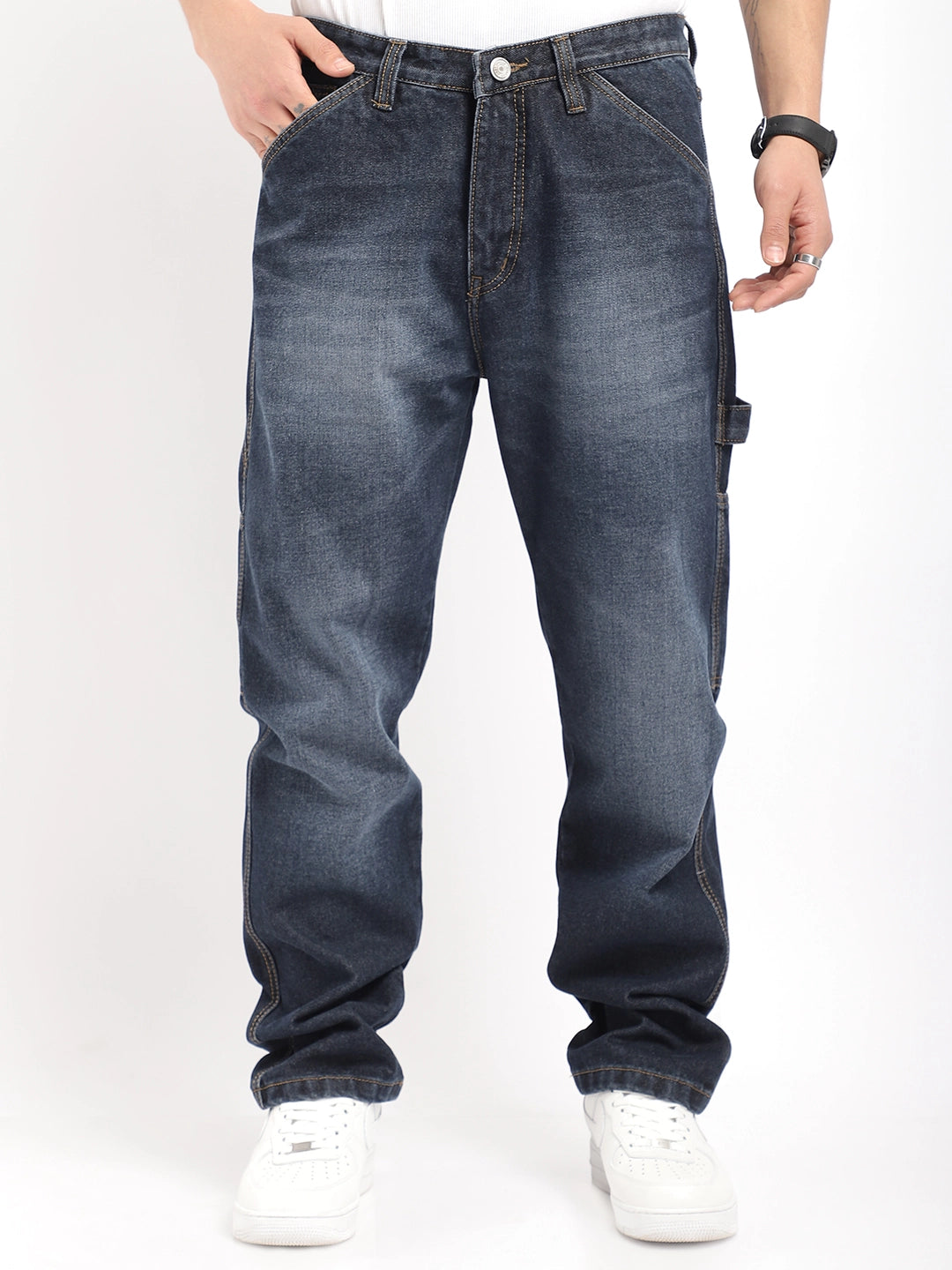 Borough Lane Dark Blue Denim Jeans