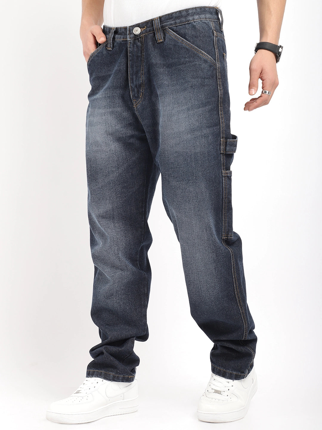 Borough Lane Dark Blue Denim Jeans