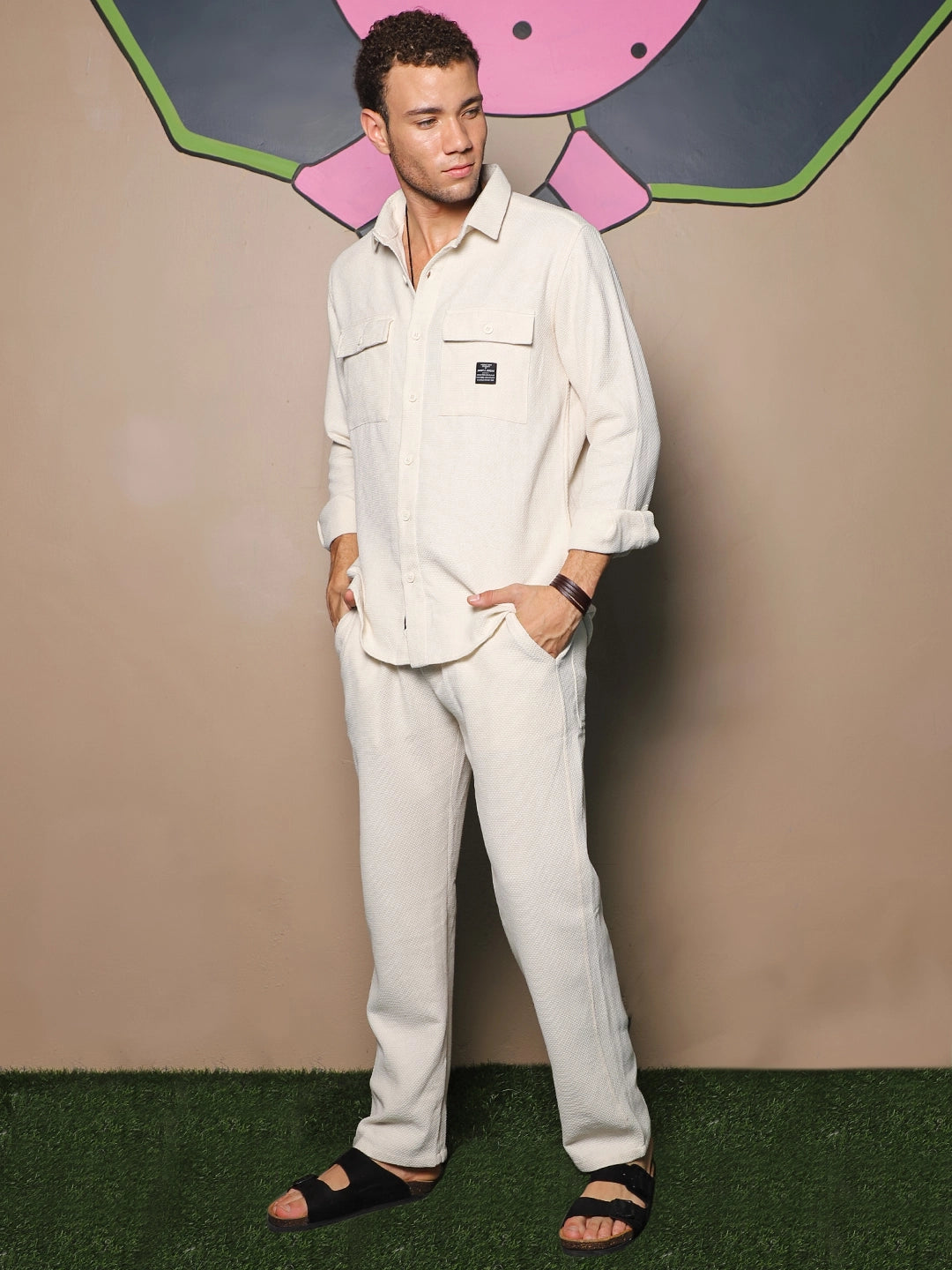 Label 11 White Linen Co Ord Set