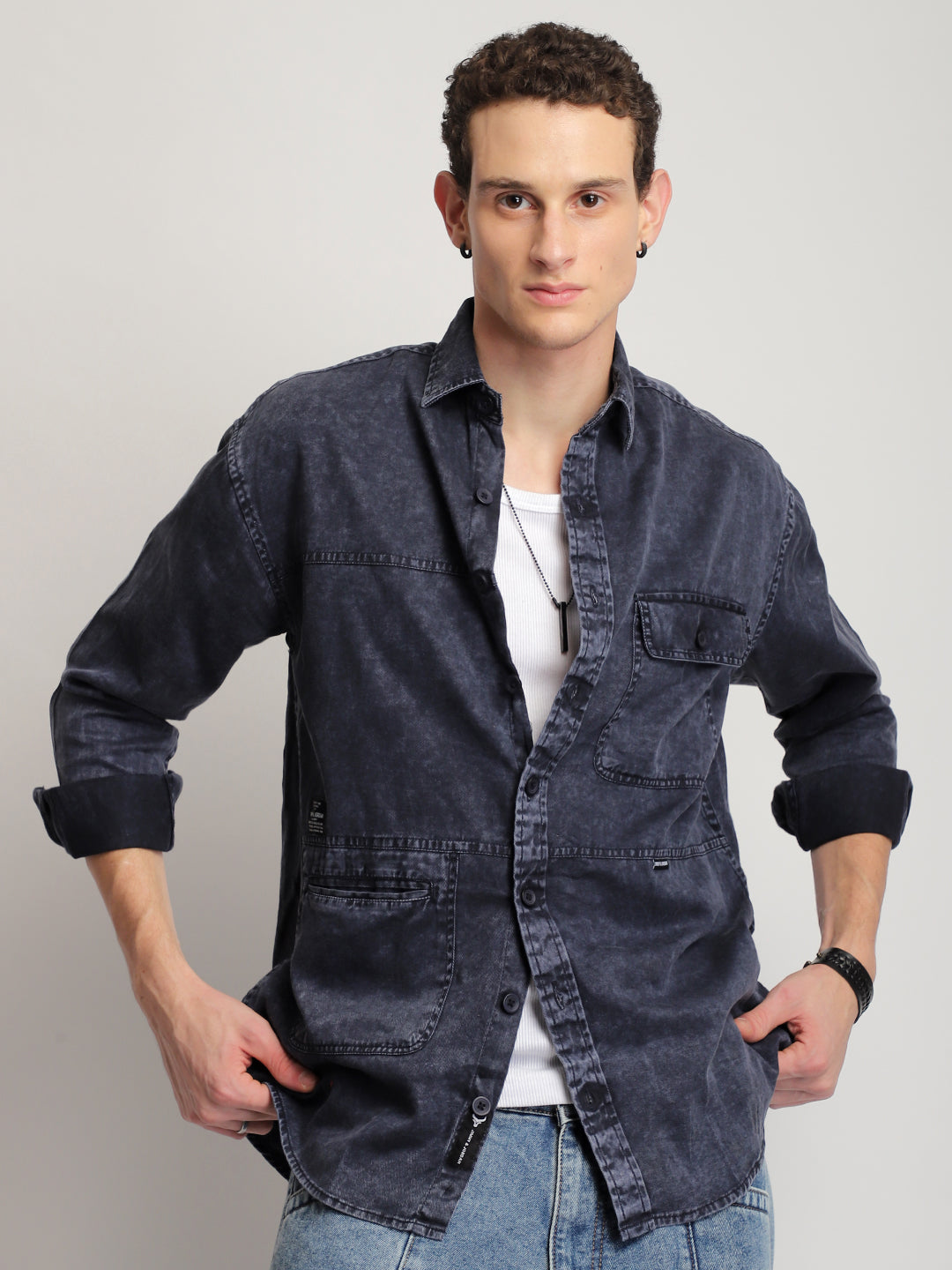 Urban Ivy Sulphur Blue Denim Shirt