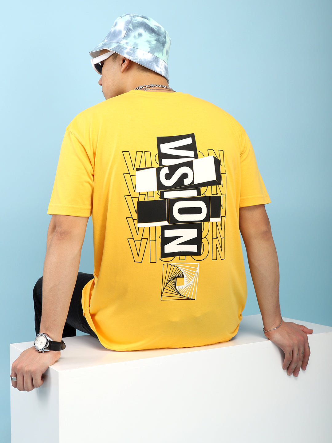 Vision Oversized Yellow T-Shirt