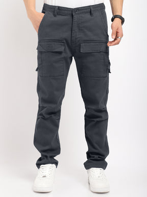 Riverside Ash Grey Cotton Plus Size Cargo