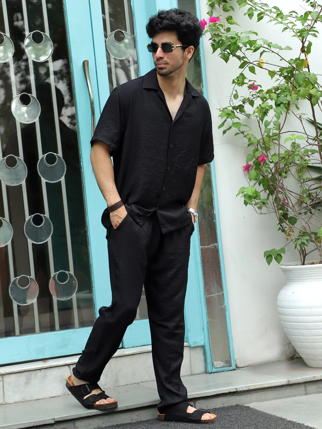 Linen Atlantica Black Co-Ord Set