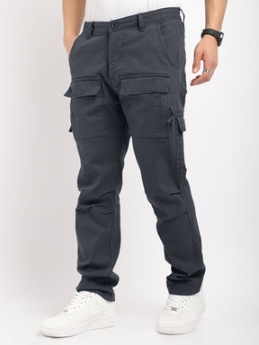 Riverside Ash Grey Cotton Plus Size Cargo