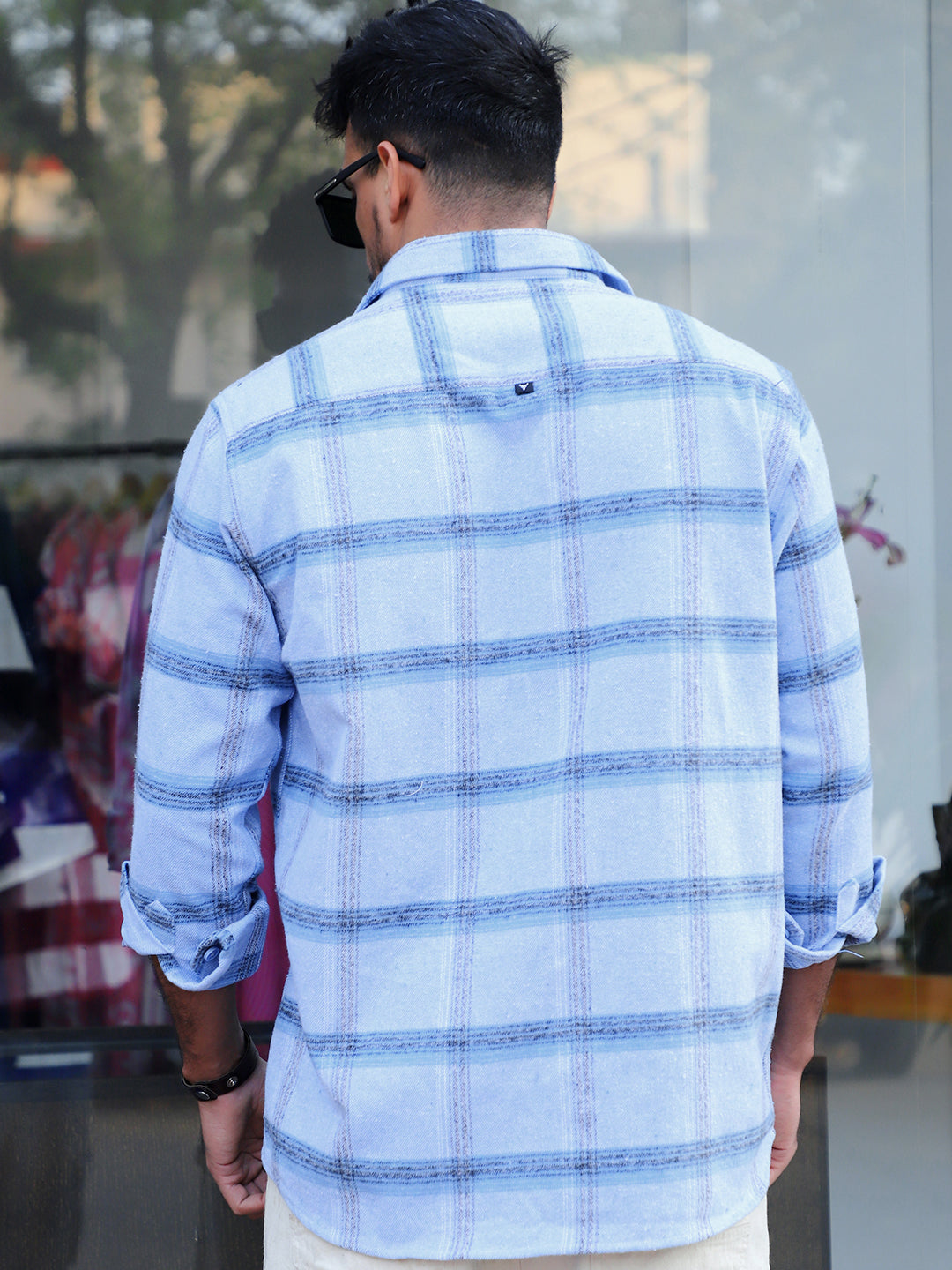 Daytona Sapphire Check Full Sleeve Shirt