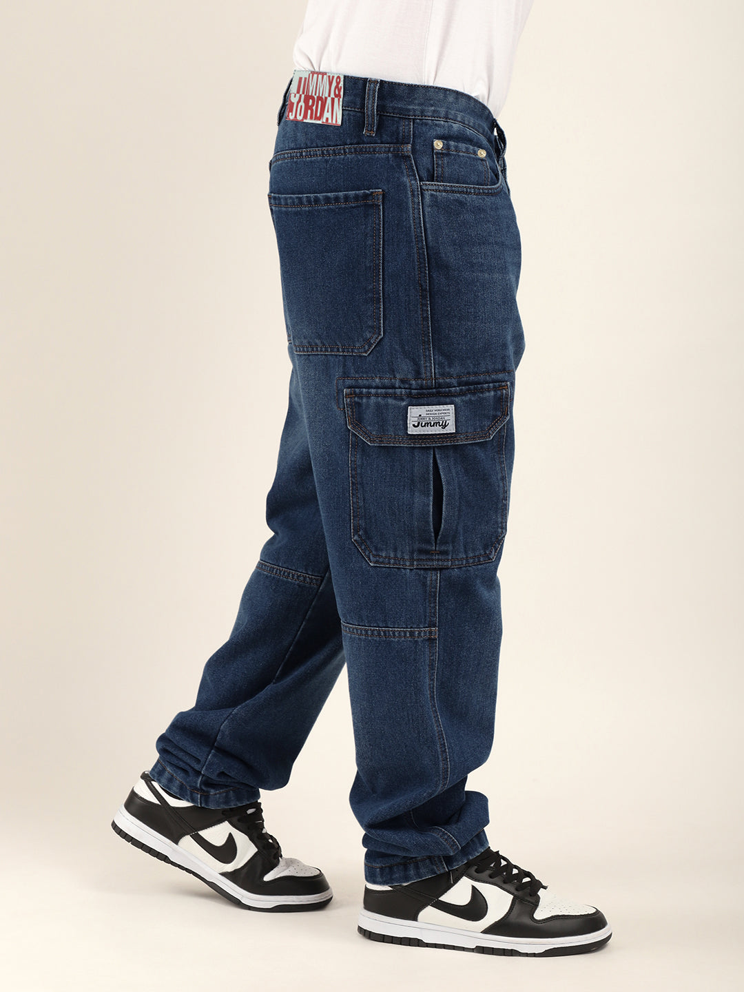 Zoom Dark Blue Denim Cargo