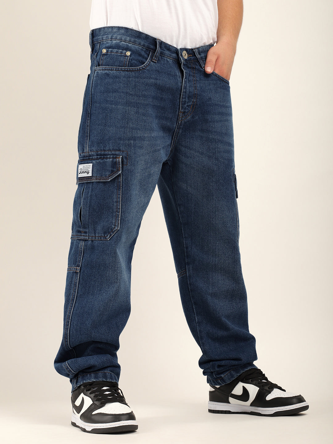 Zoom Dark Blue Denim Cargo