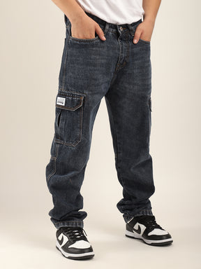 Zoom Dark Blue Denim Cargo