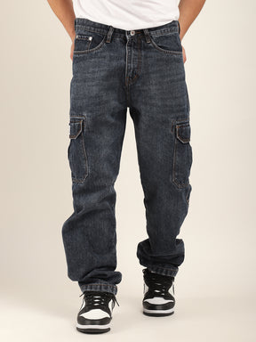 Zoom Dark Blue Denim Cargo