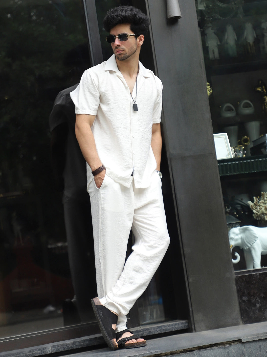 Linen Atlantica White Co-Ord Set