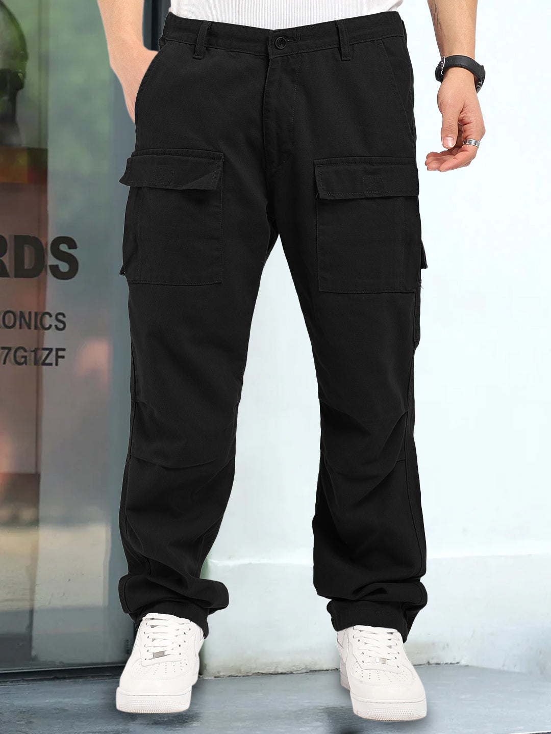 Riverside Black Cotton Cargo