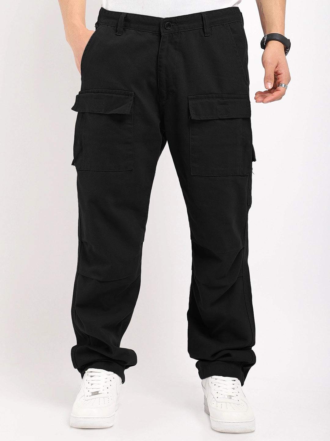 Riverside Black Cotton Cargo