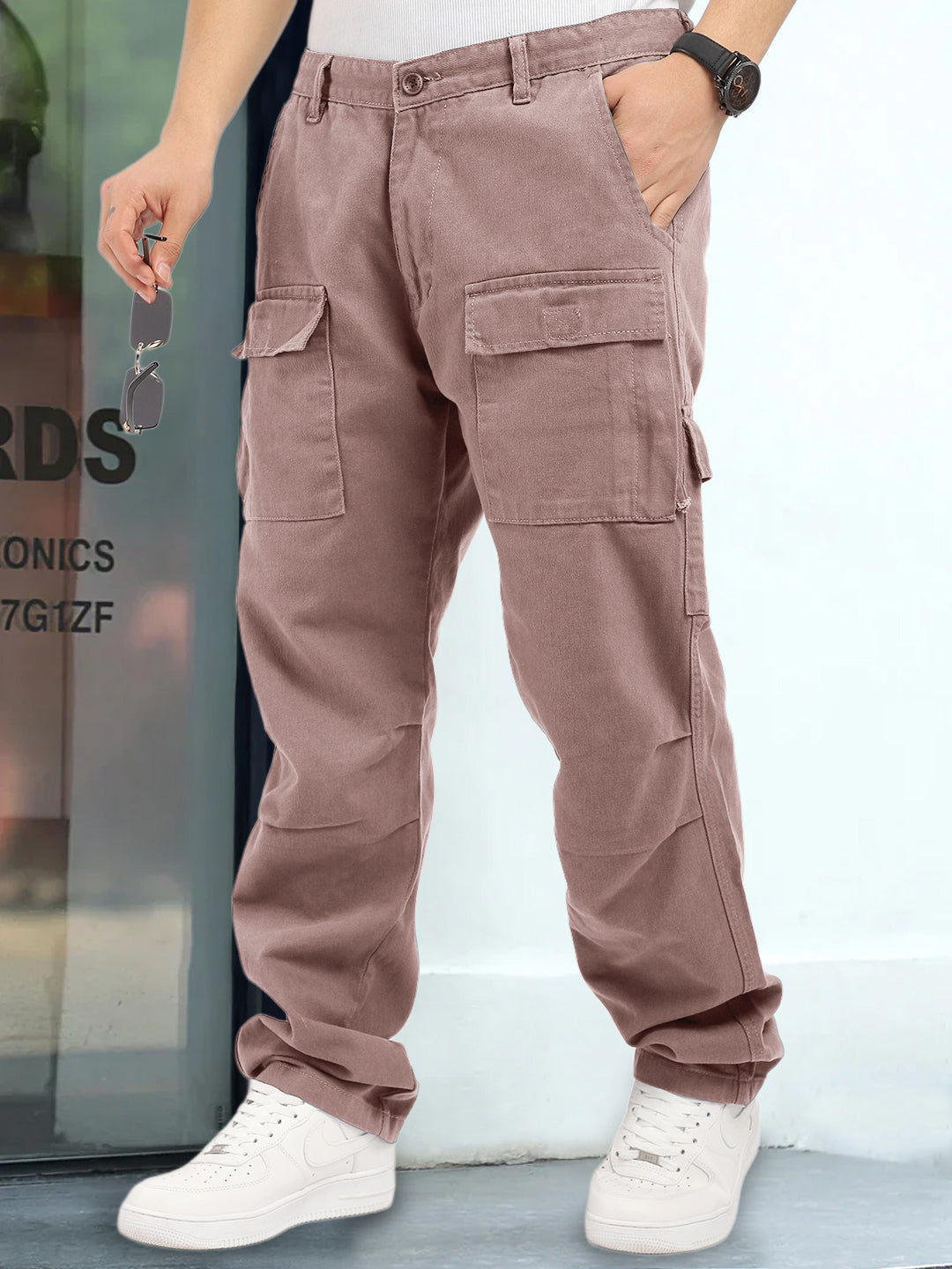 Riverside Rough Pink Cotton Cargo